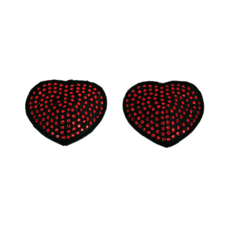 Crystal Heart Nipple Covers