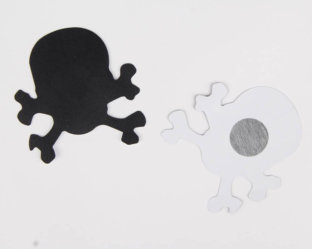 Black Skull Shaped Nipple Cover