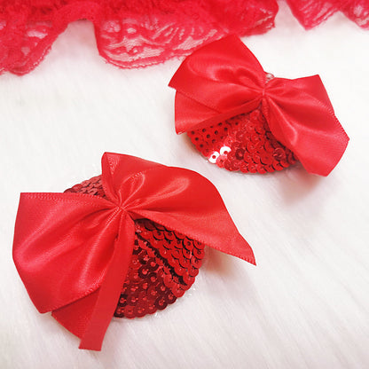Bow Detailed Nipple Covers