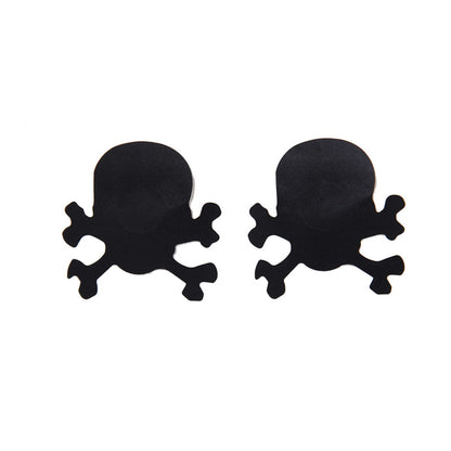 Black Skull Shaped Nipple Cover