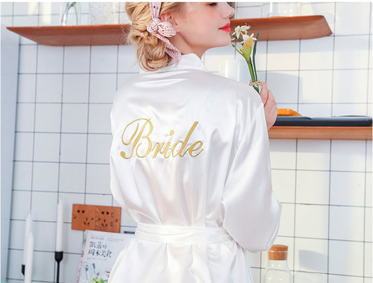 Bride Embroidered Robe